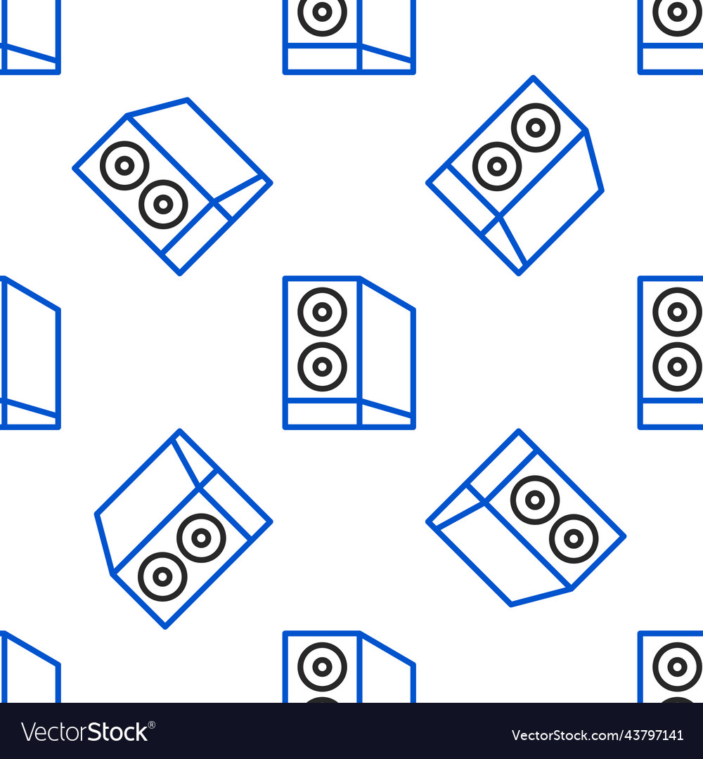 Line case of computer icon isolated seamless vector image Line case of computer icon isolated seamless