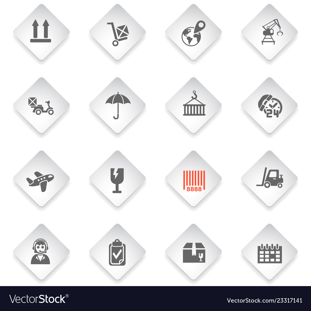 Logistic icon set