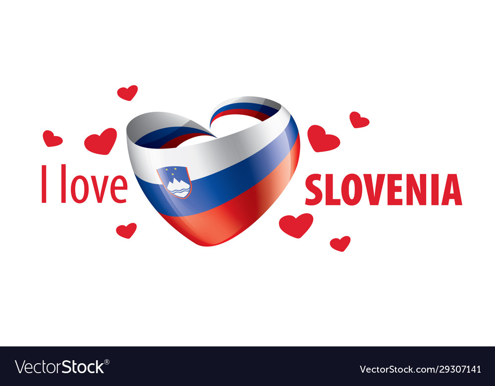 National flag slovenia in shape