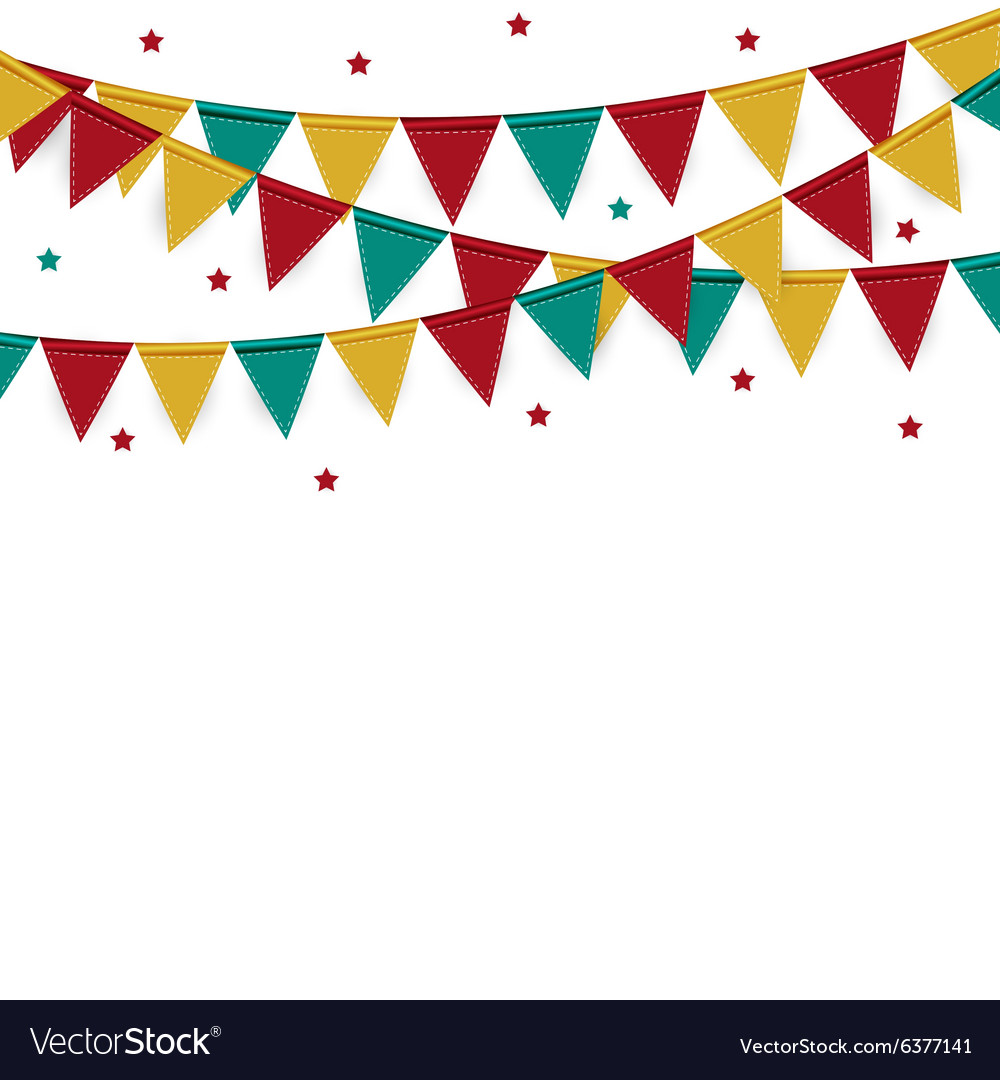Party background with flags