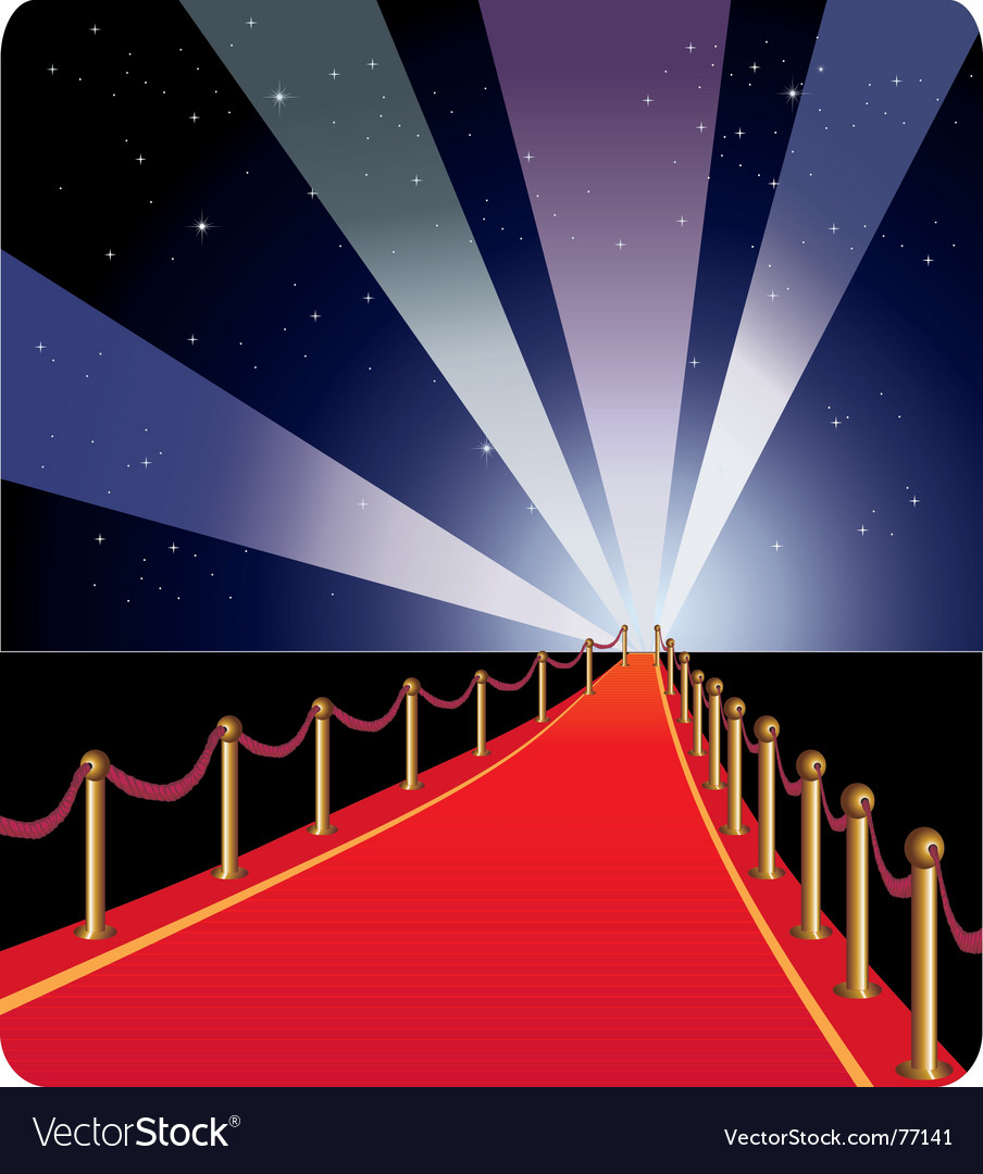 Red carpet Royalty Free Vector Image - VectorStock