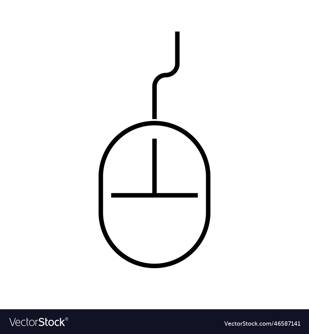 Rounded computer mouse icon