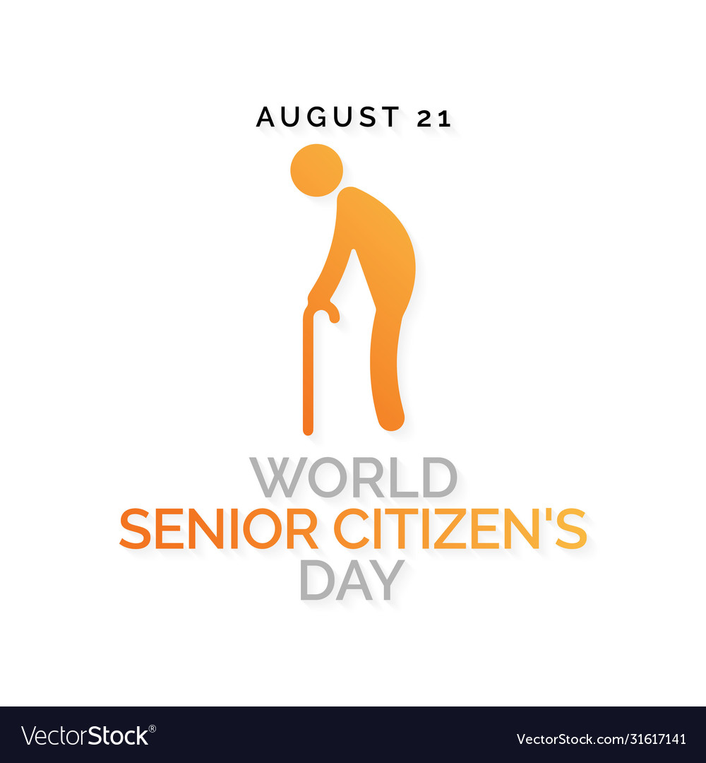 Senior citizens day Royalty Free Vector Image - VectorStock