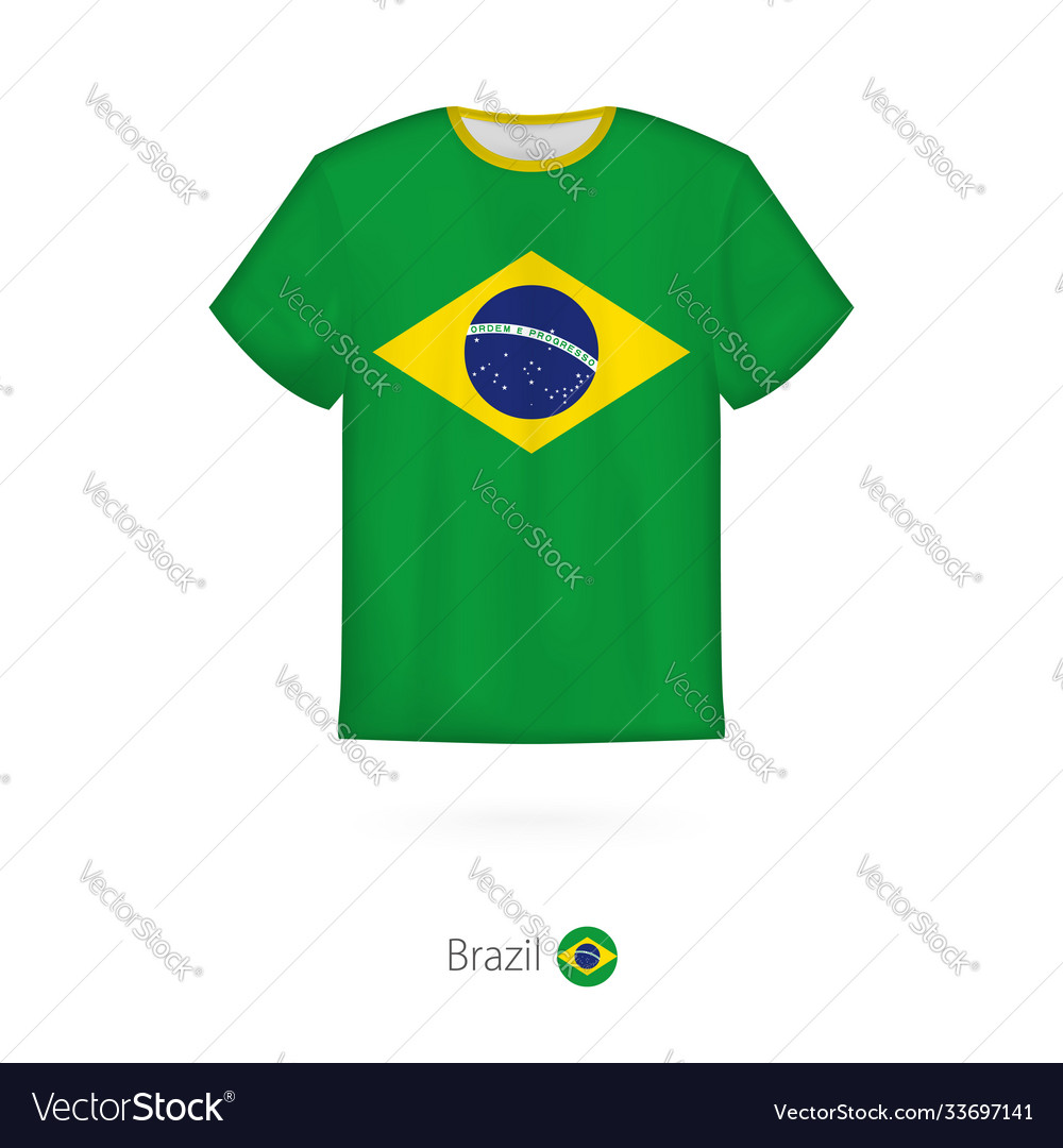 Premium Vector  Brazil football team jersey design along with the brazil  flag and icon men's polo shirt design