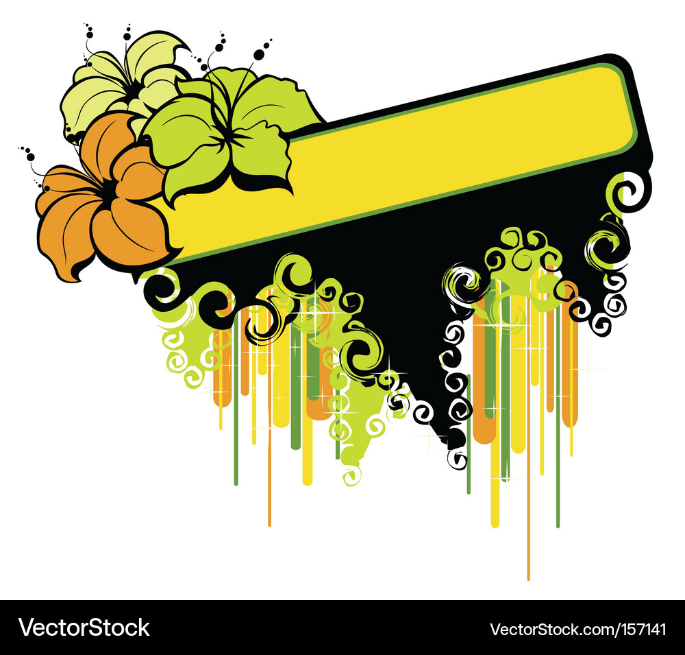 Tropical banner Royalty Free Vector Image - VectorStock