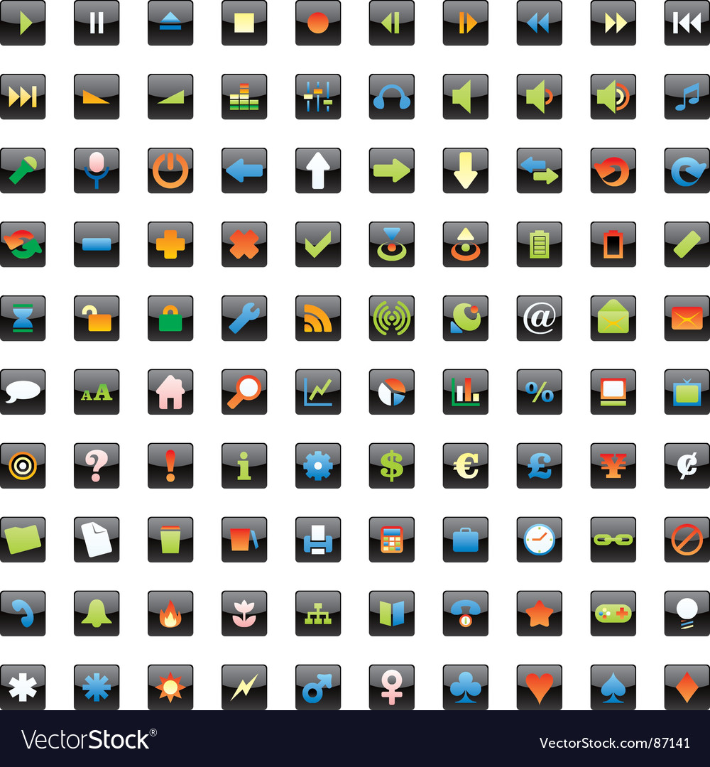 Web icon set