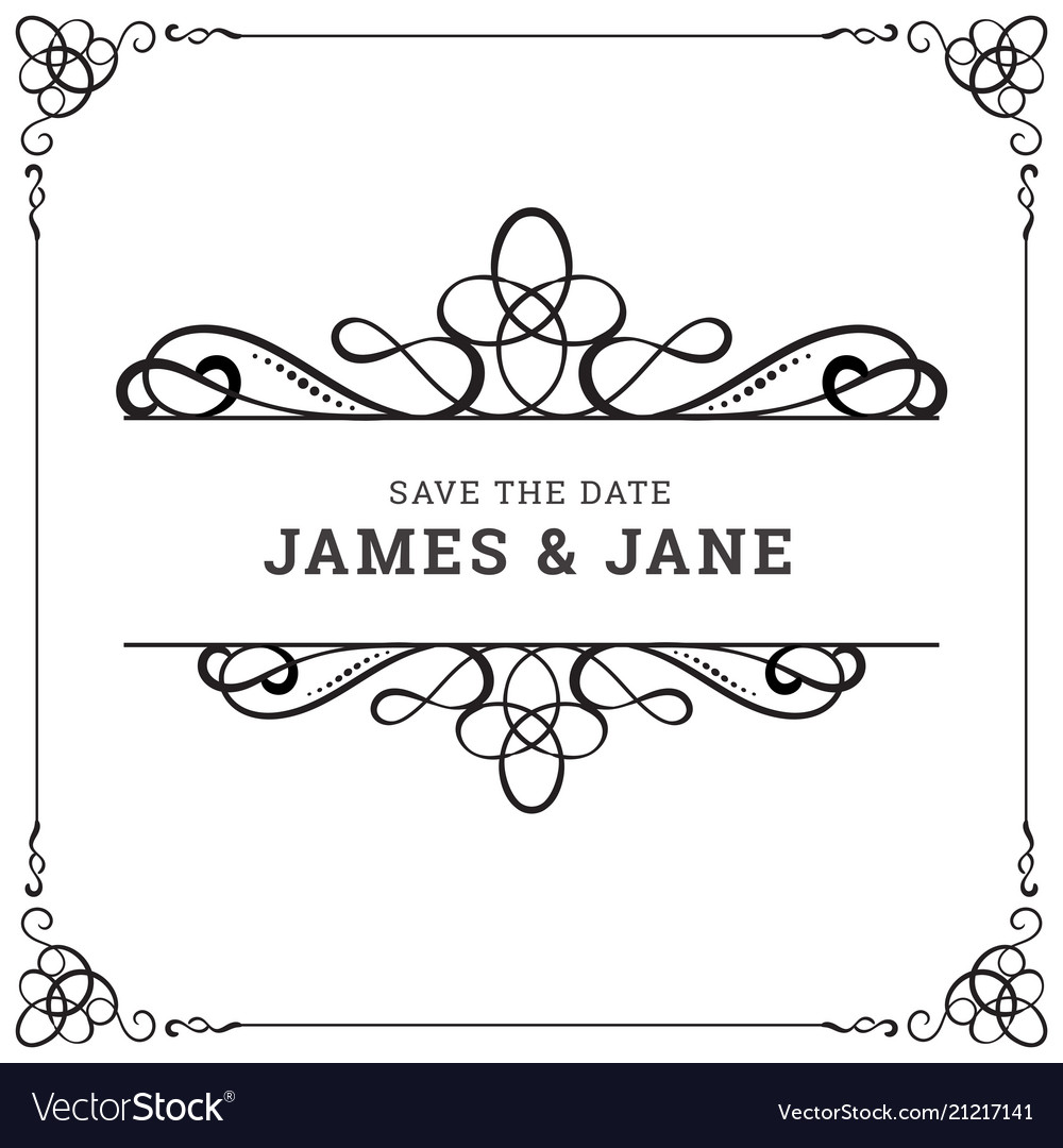 black and white wedding borders and frames