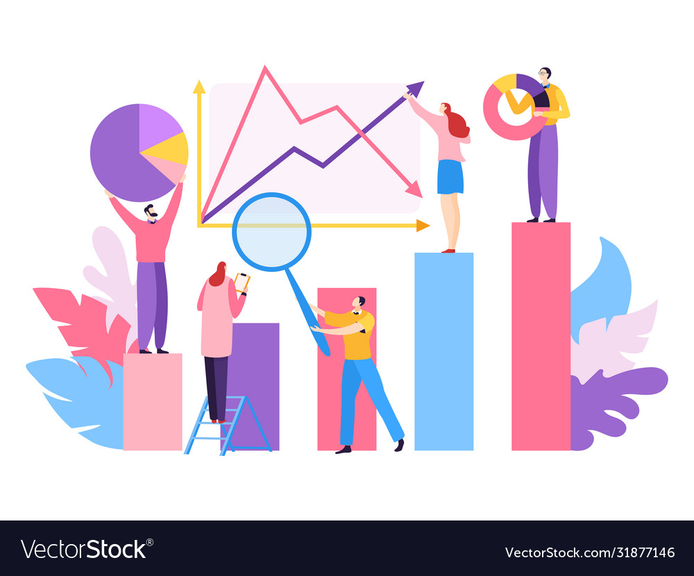 Company project big data Royalty Free Vector Image