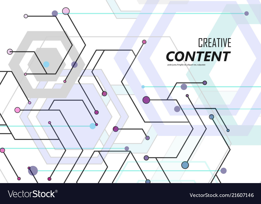 Geometric abstract background with hexagons