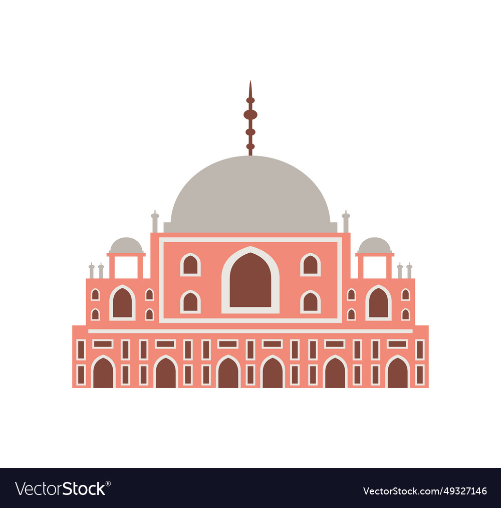 India Victoria Memorial Monument Royalty Free Vector Image