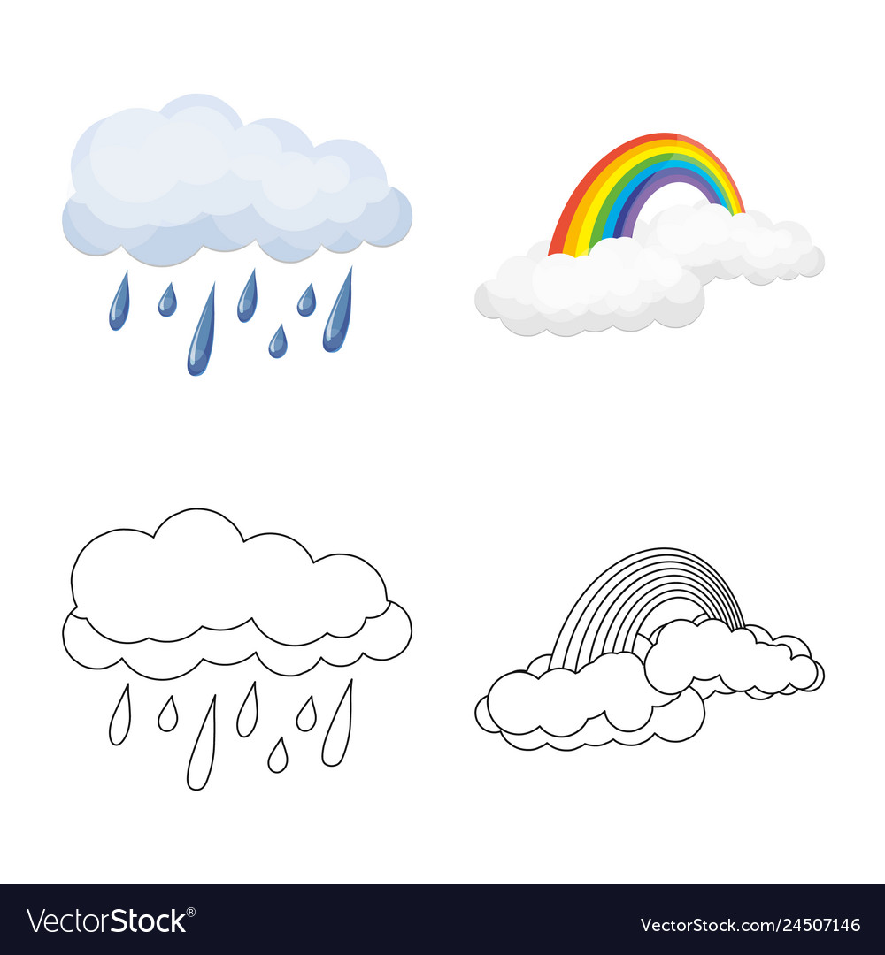 Isolated object of weather and climate icon