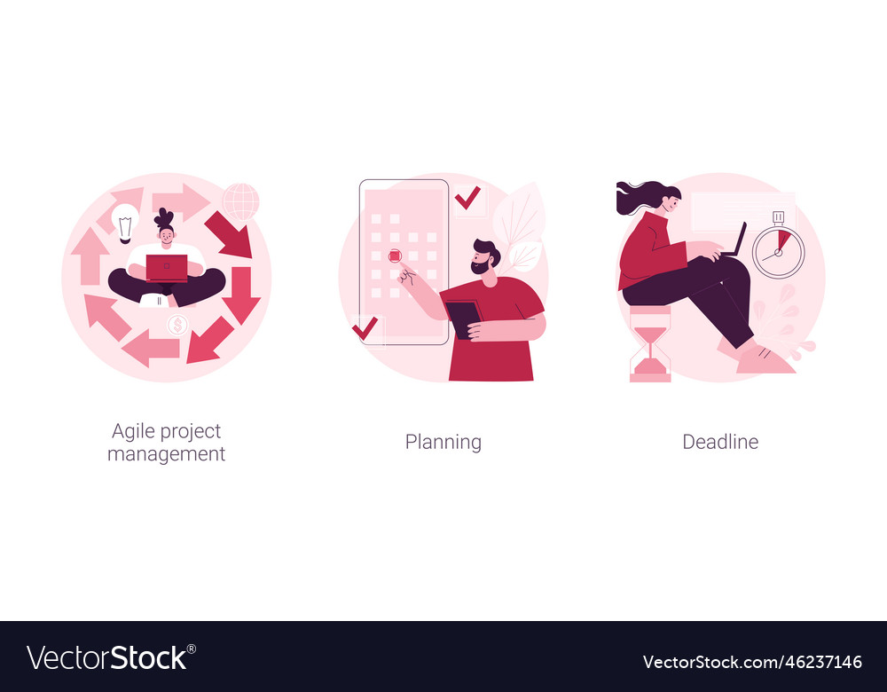 It project delivery abstract concept vector image It project delivery abstract concept