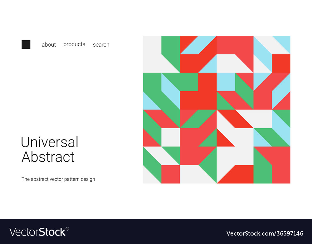 Landing page with place for your text vector image Landing page with place for your text