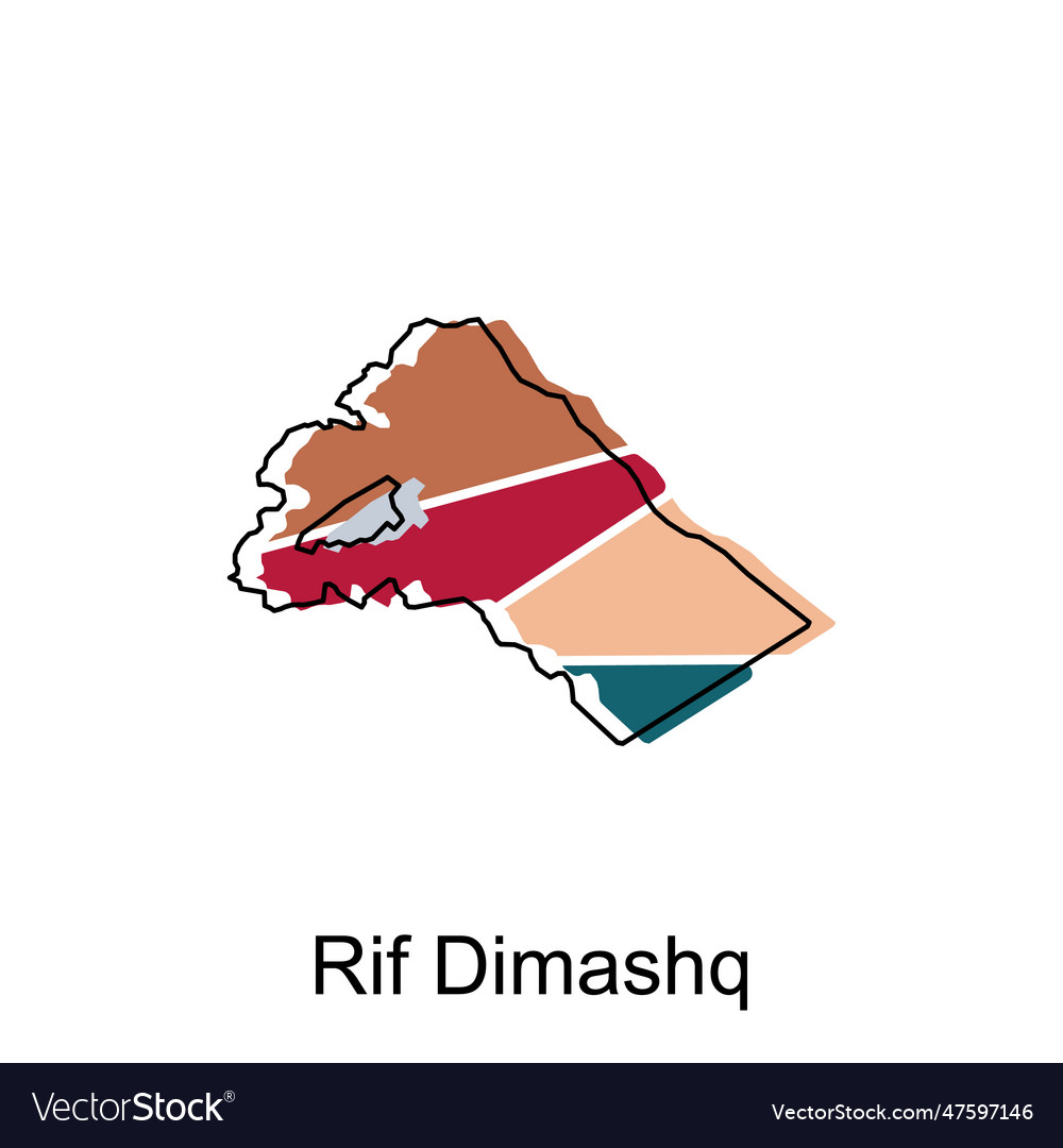 Map of rif dimashq design template
