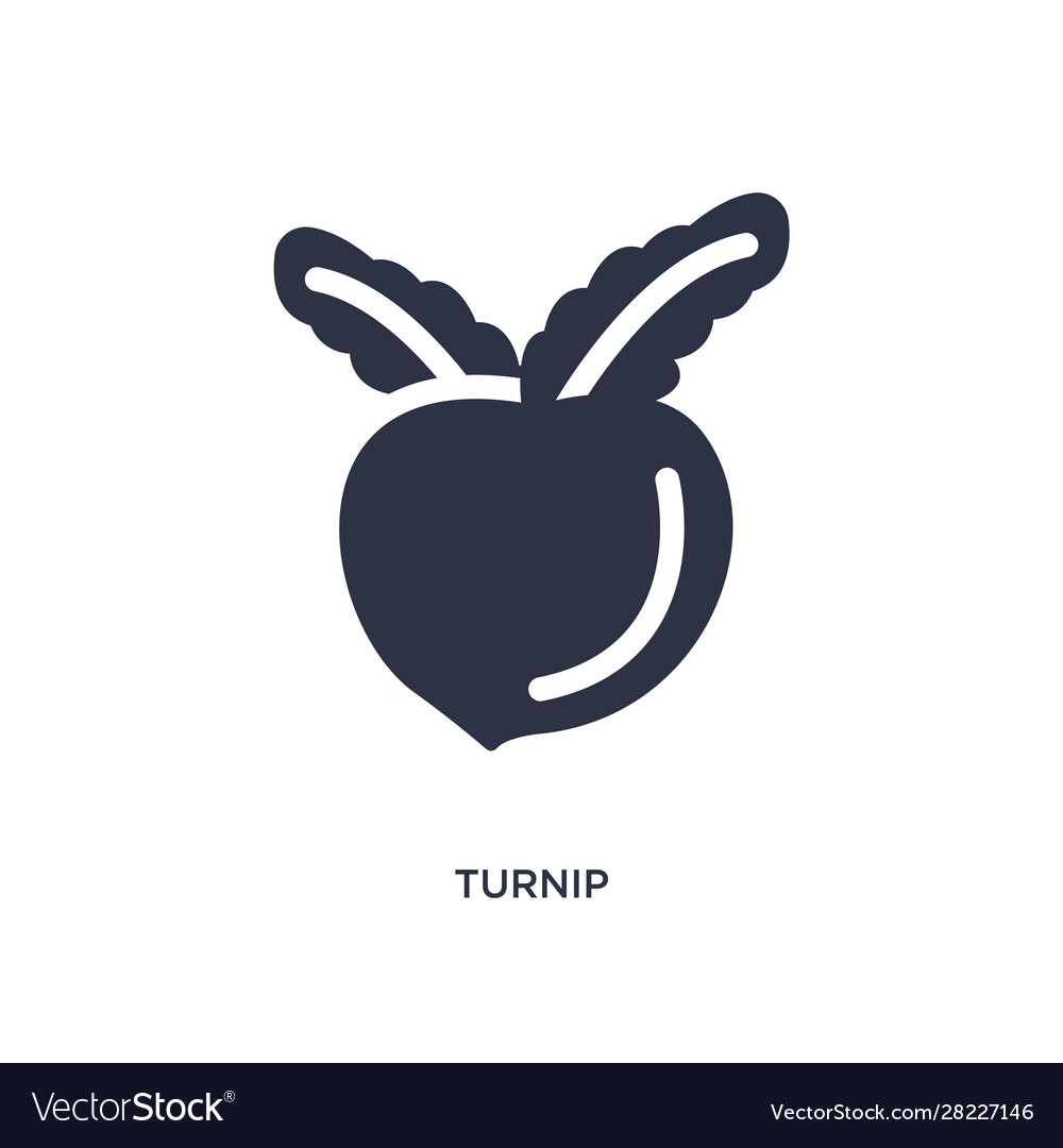 Turnip icon on white background simple element