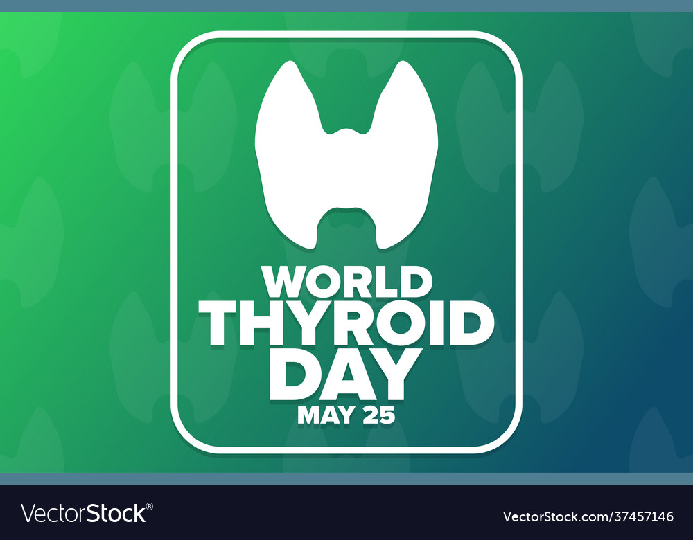 World Thyroid Day May 25 Holiday Concept Vector Image