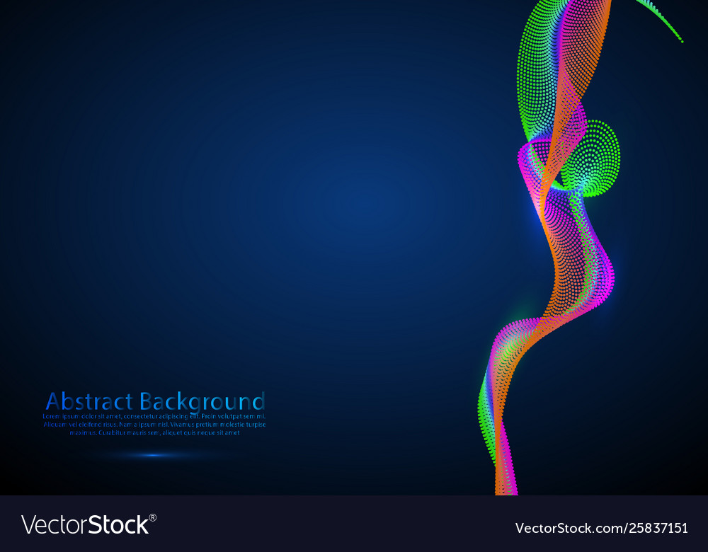 Abstract shiny glowinng color wave design element vector image Abstract shiny glowinng color wave design element