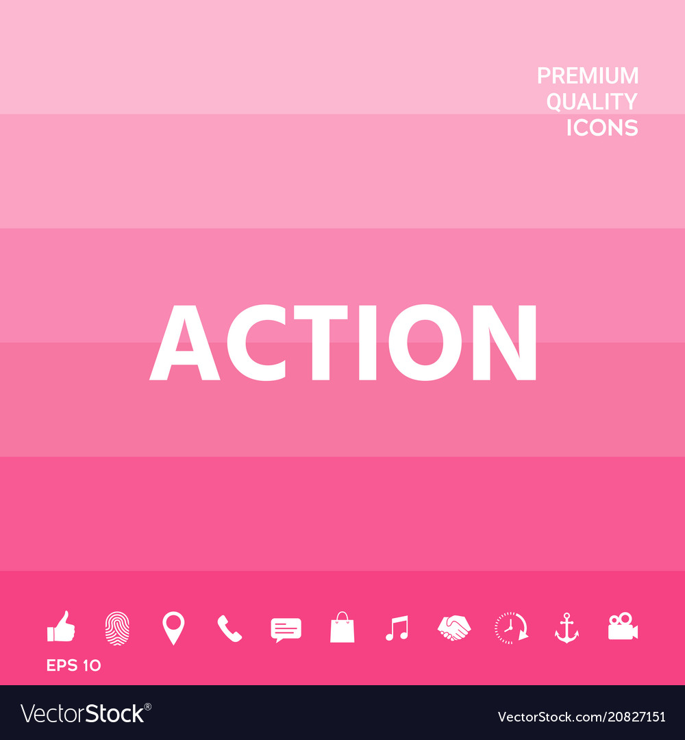 Action button symbol