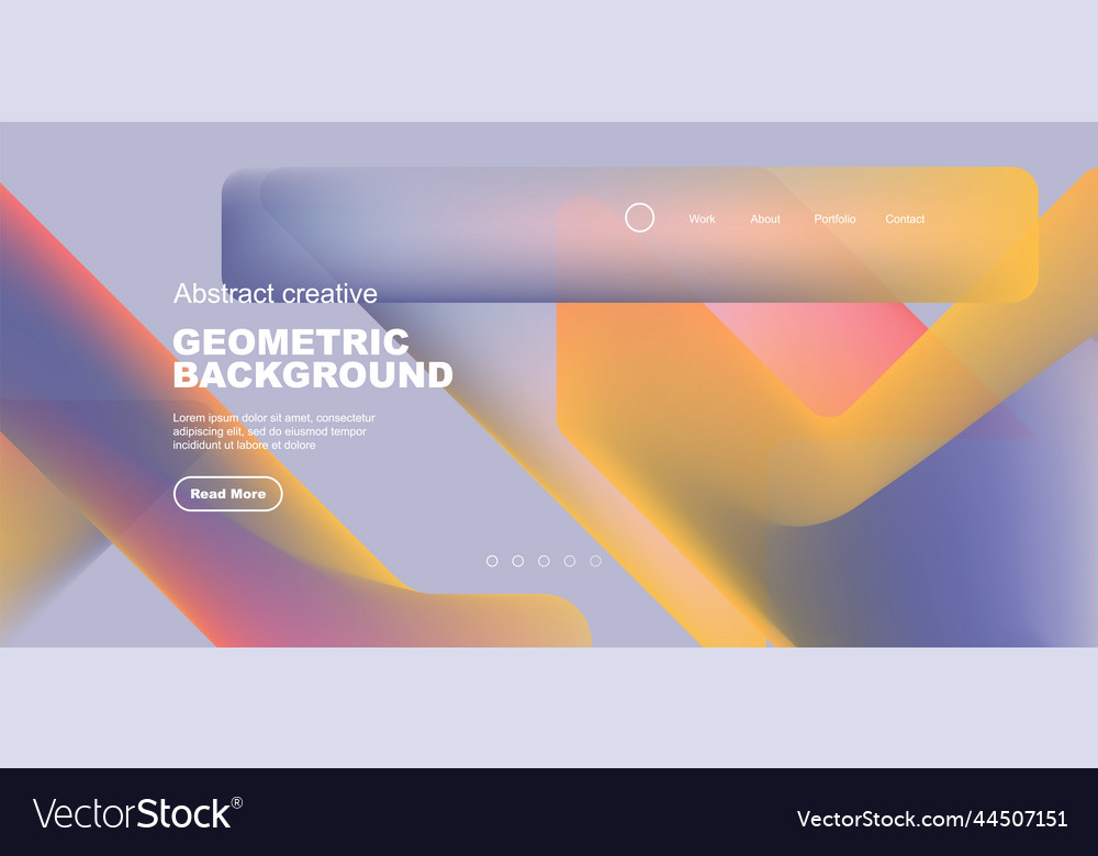 Fluid gradient triangles landing page background