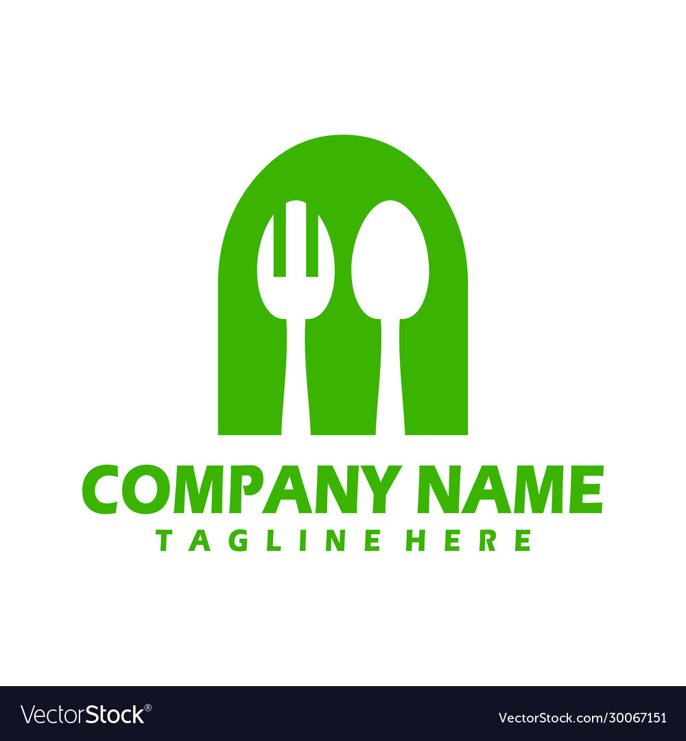 Food restaurant logo welcome to my portfolio Vector Image