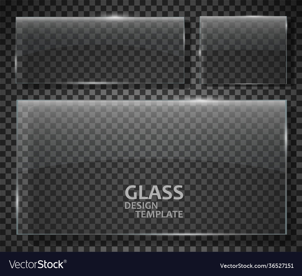 Glasplatten Set