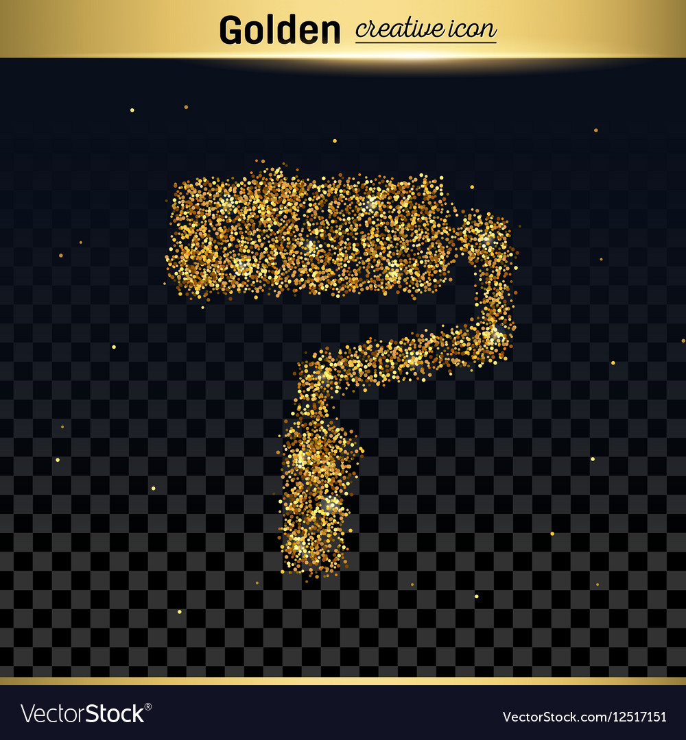 Gold Glitter Icon