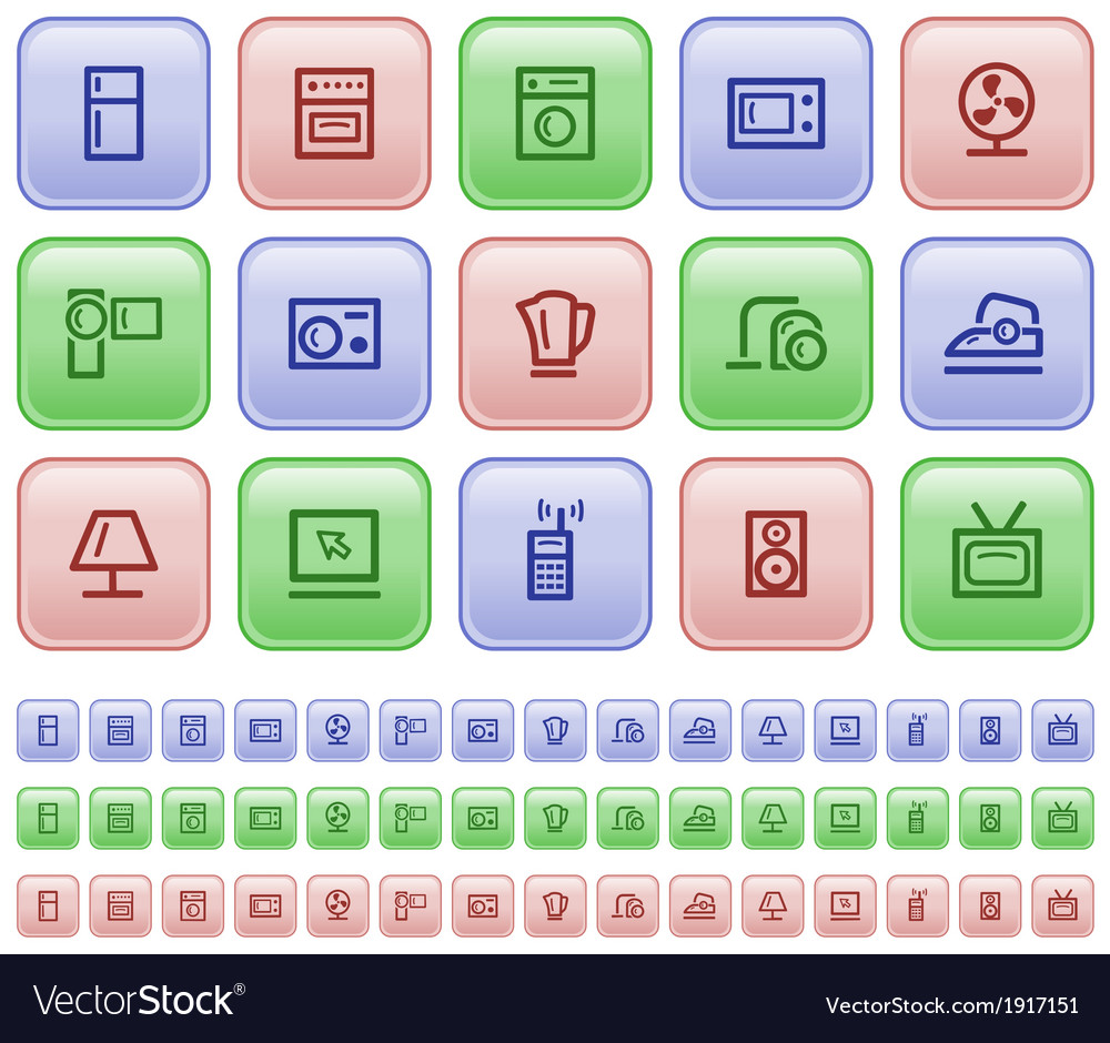 Home electronics buttons