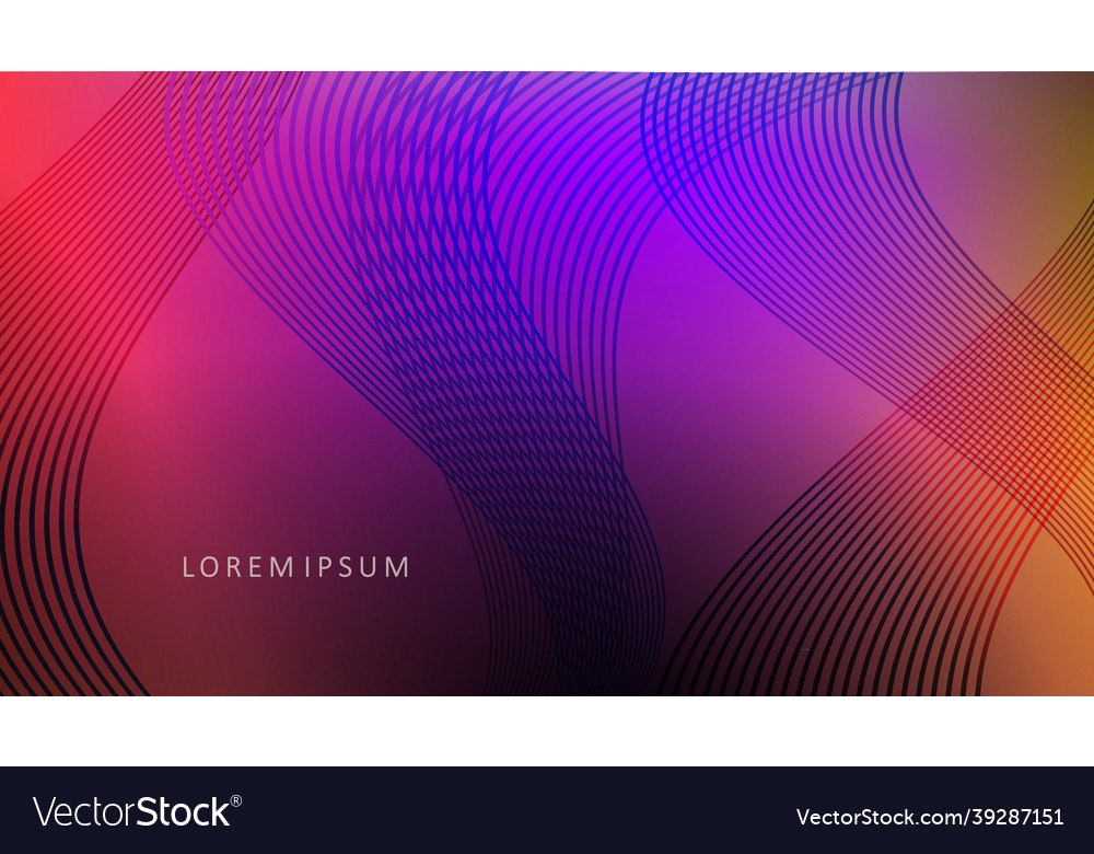 Multicolored abstract dark minimal wave patterns vector image Multicolored abstract dark minimal wave patterns