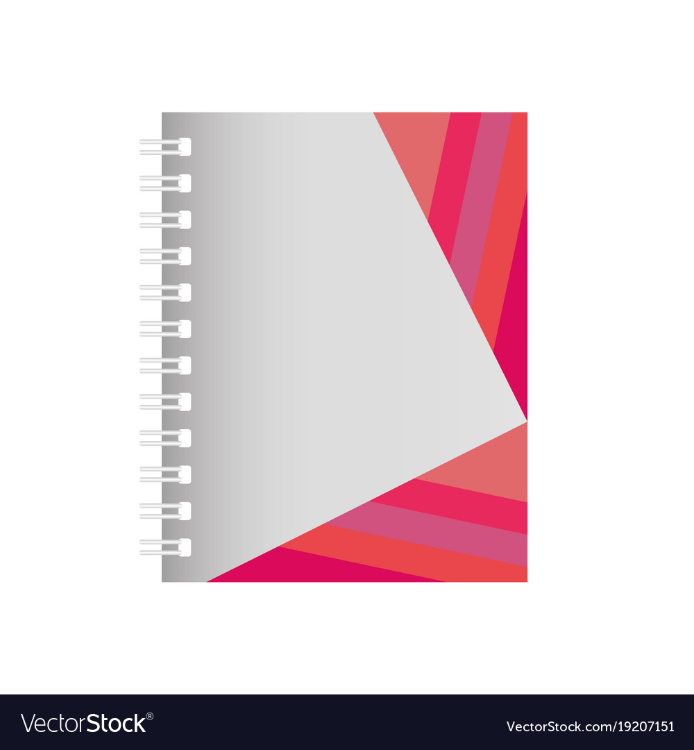 Notebook with lines pink