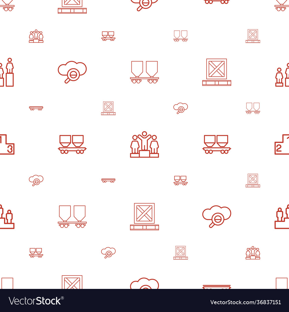 Platform icons pattern seamless white background
