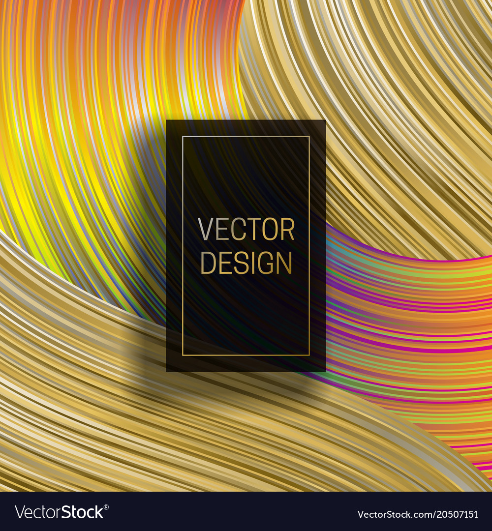 Rectangular frame on dynamic colorful background