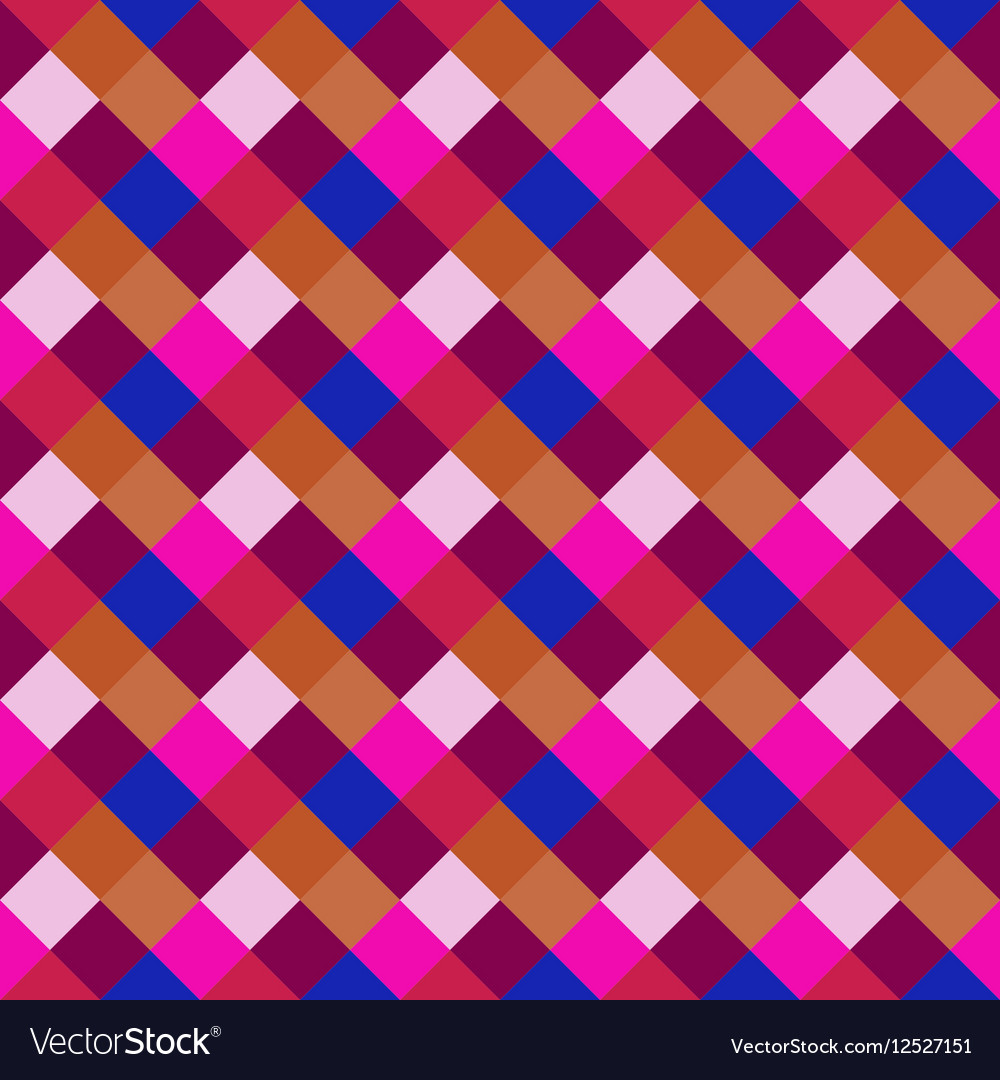Seamless geometric checked pattern diagonal