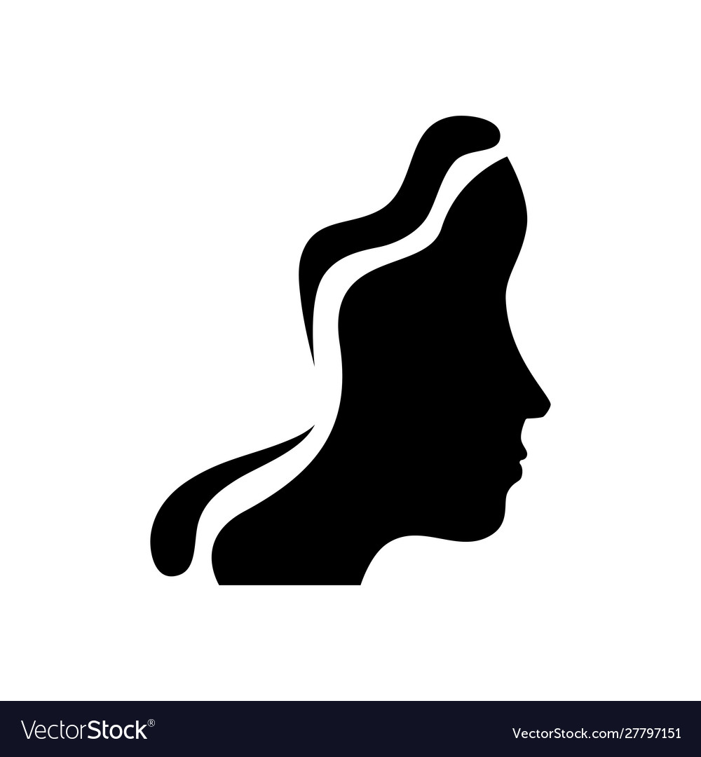 Silhouette Profil Frau Kopf Avatar Charakter