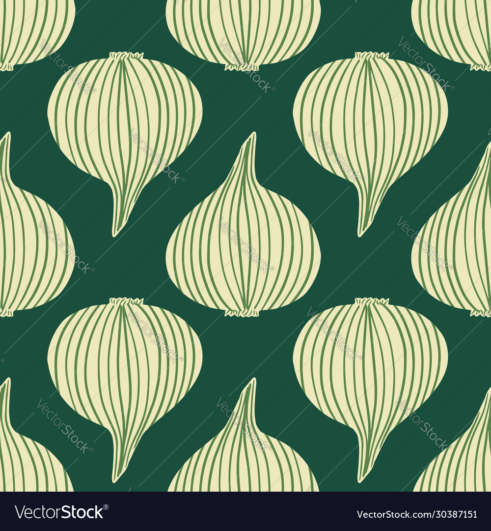 Simple geometric onion seamless pattern on dots