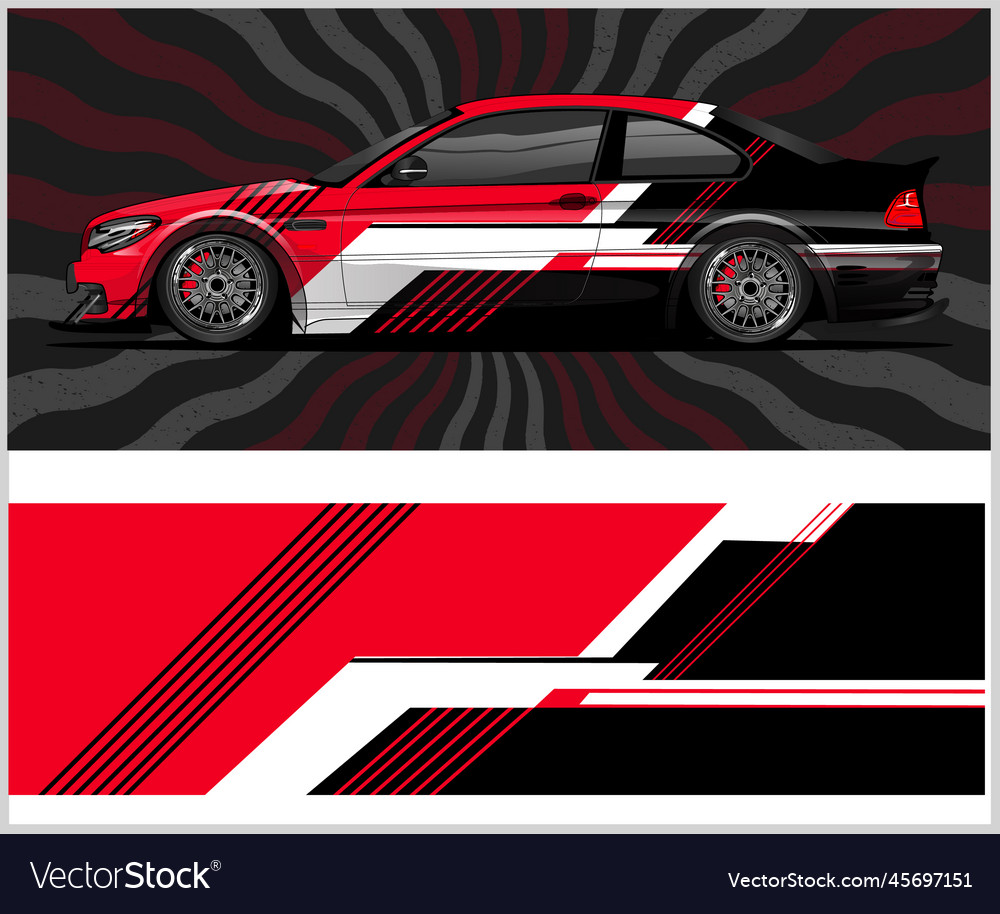 Vinyl car wraps for vehicle vinyl sticker design Vector Image