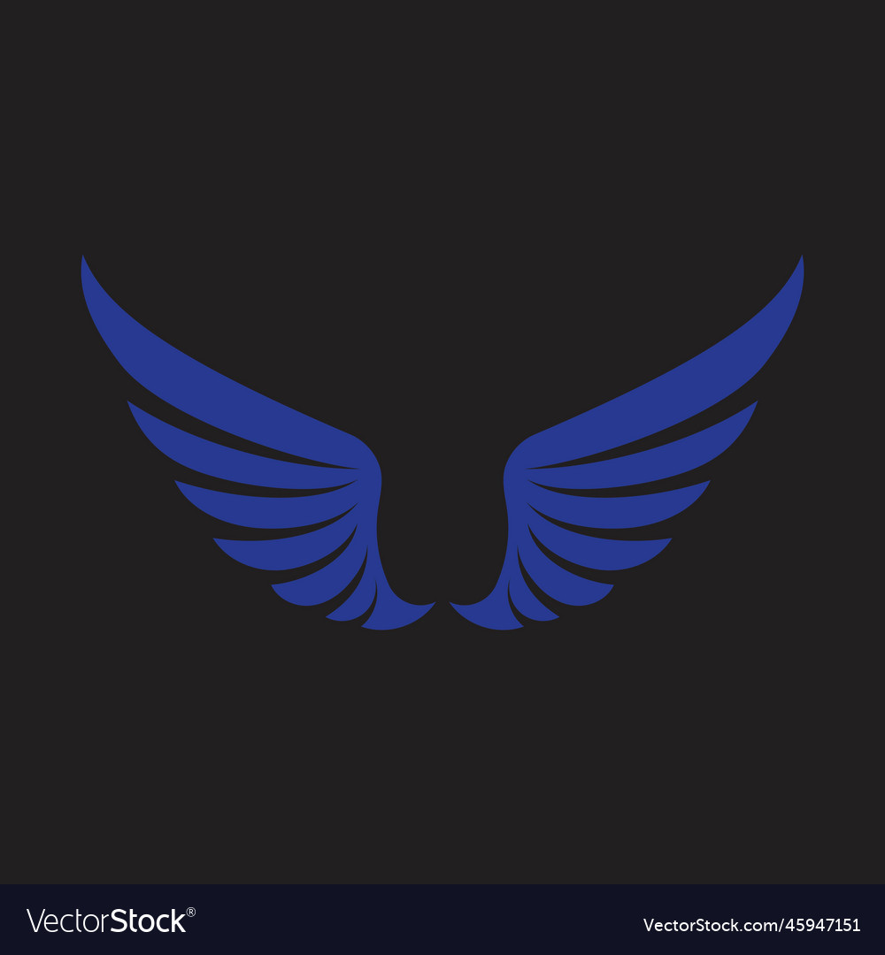 Wing Bird Logo Template Royalty Free Vector Image