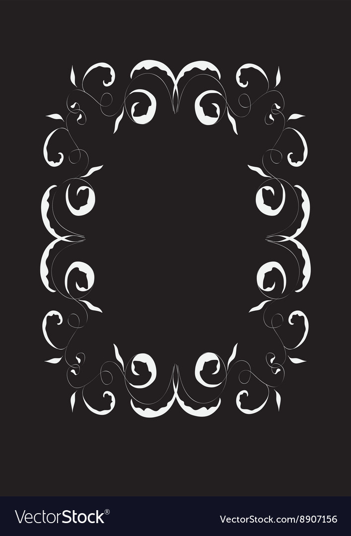 Abstract floral frame