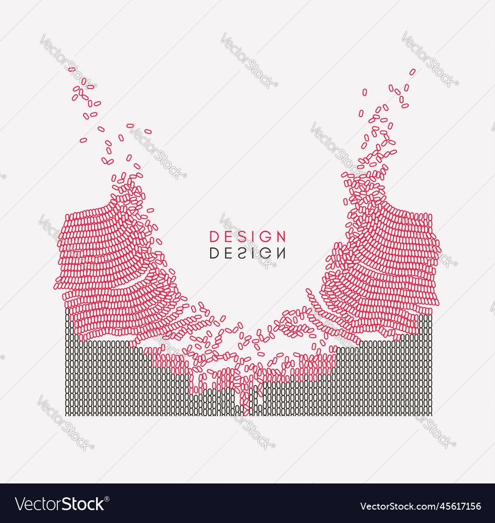 Array with dynamic emitted particles water splash
