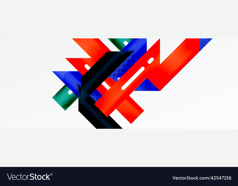 Background color abstract overlapping stripes vector image Background color abstract overlapping stripes