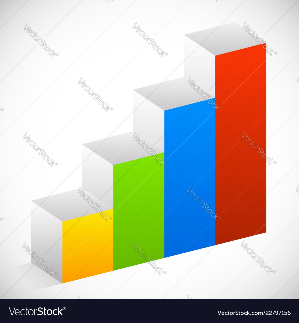 Bar chart graph element eps 10