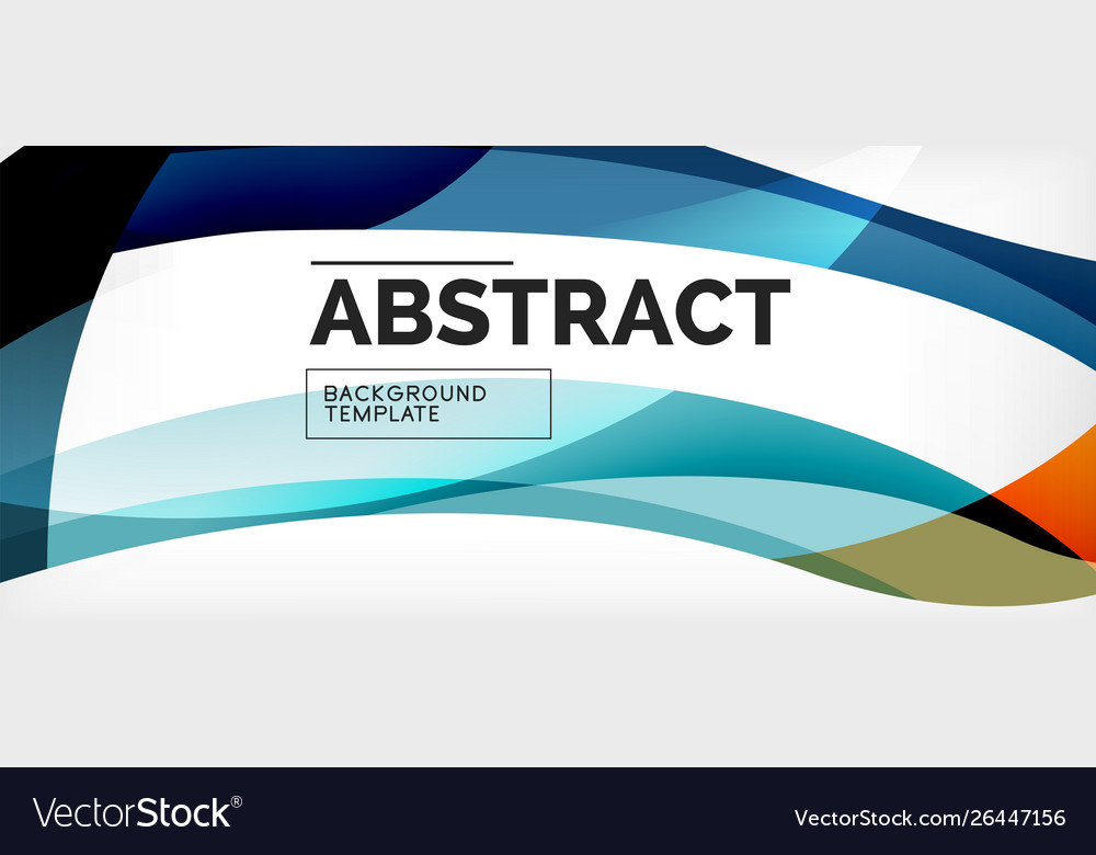 Colorful wave lines abstract background color Vector Image Colorful wave lines abstract background color