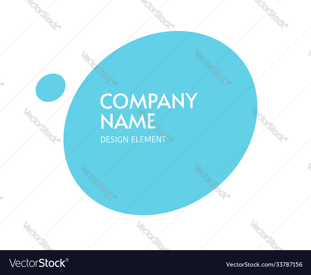 Fluid liquid shape abstract element design vector image Fluid liquid shape abstract element design
