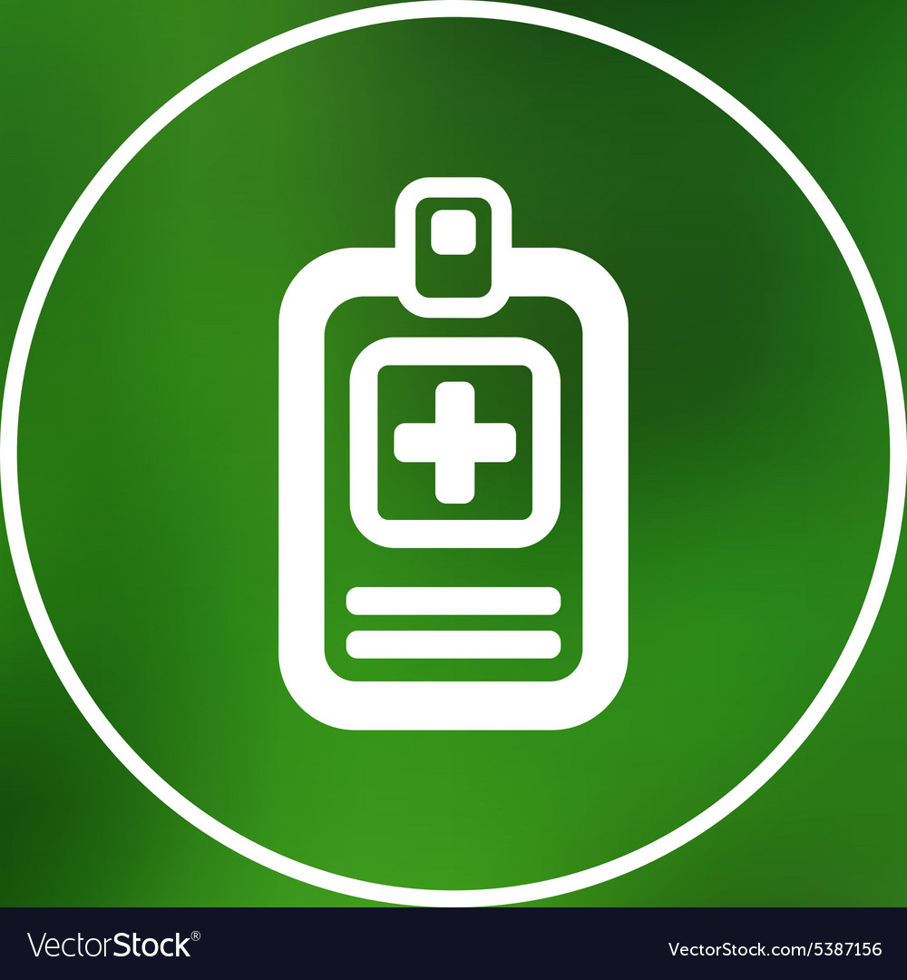 Medical records icon check health doctor Vector Image