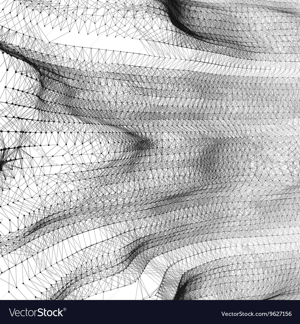 Network background connection structure wireframe
