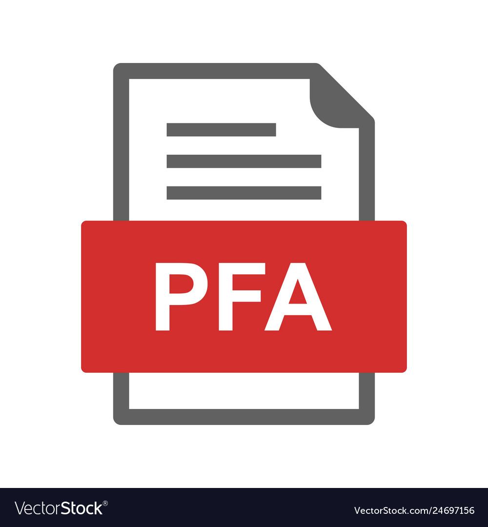Pfa file document icon