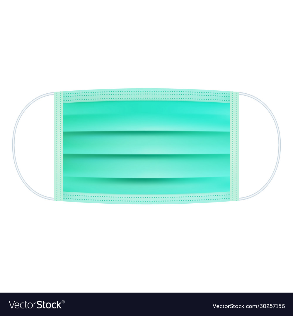 Realistic medical respiratory mask face-guard Vector Image