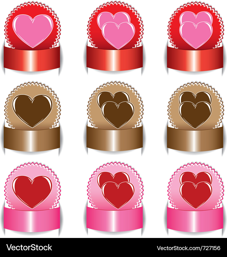 Valentines day set Royalty Free Vector Image - VectorStock