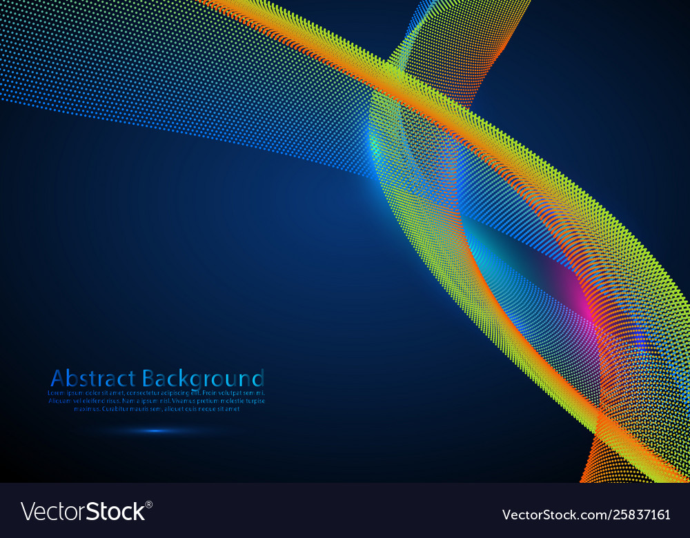 Abstract background with a colored dynamic waves vector image Abstract background with a colored dynamic waves