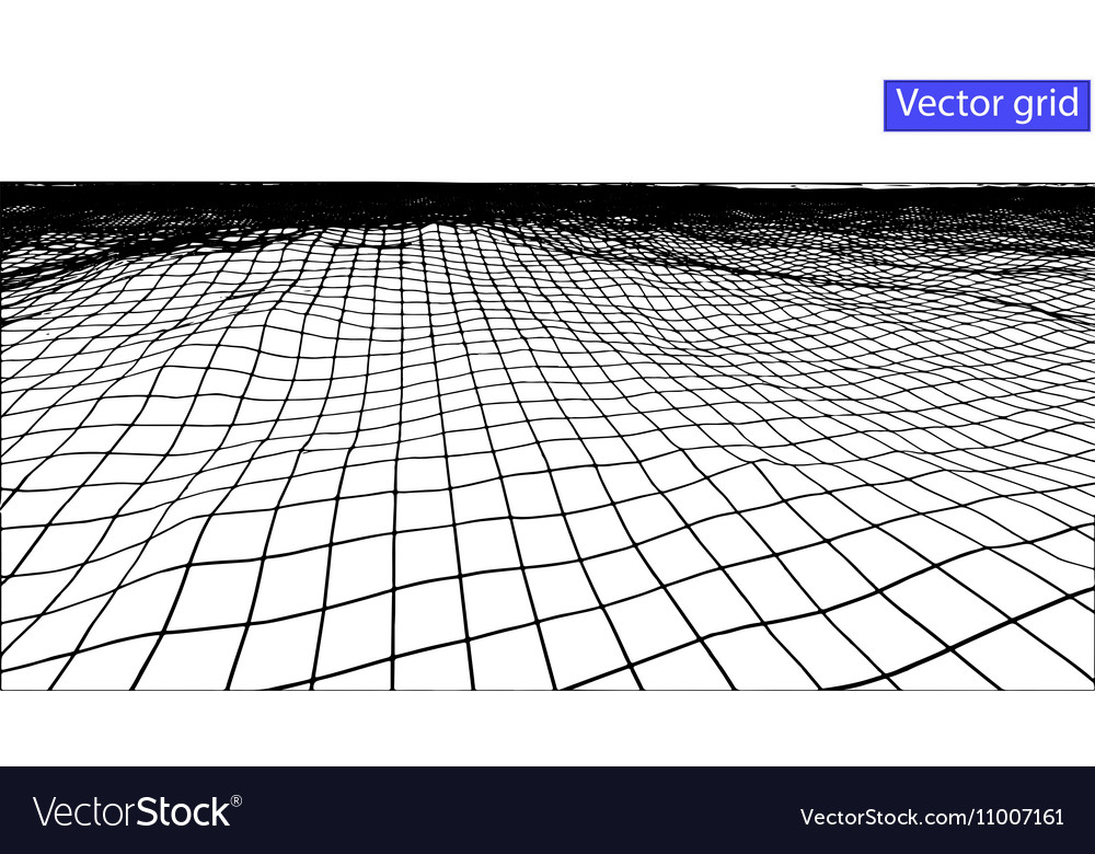 Abstract wireframe landscape background