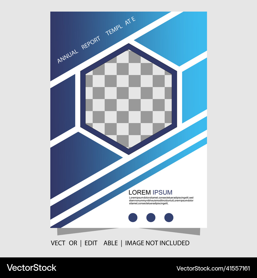 Annual report template Royalty Free Vector Image